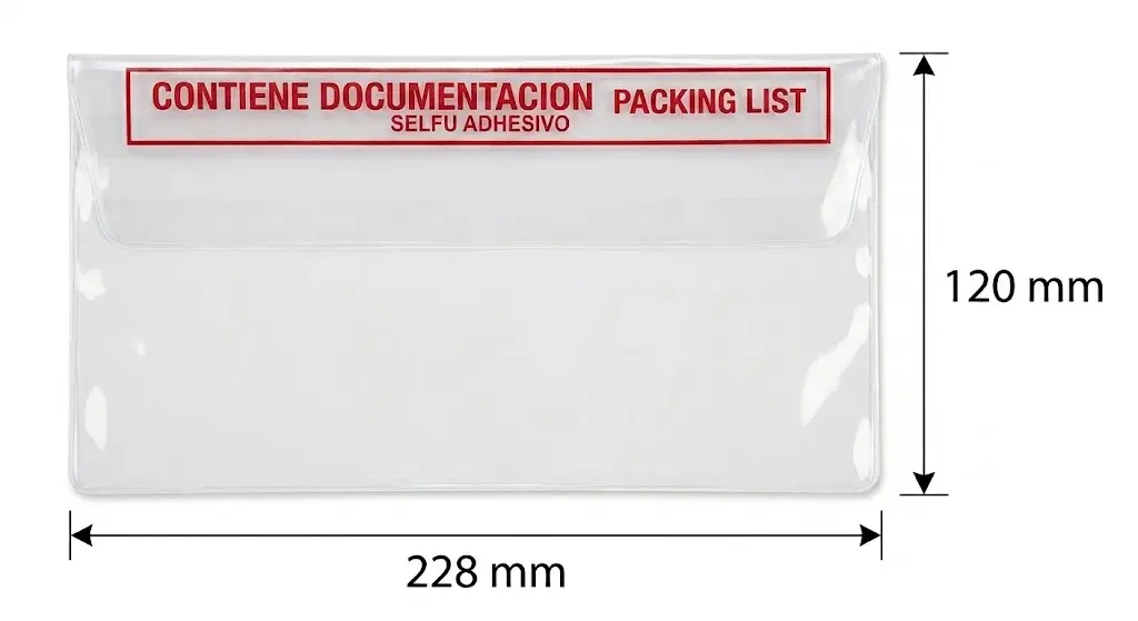 SOBRE PORTADOCUMENTOS 228X120MM 100UDS