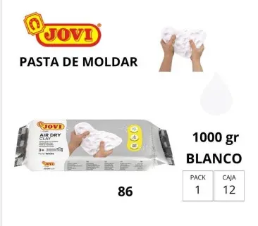PASTA MODELAR JOVI 1000 G BLANCO