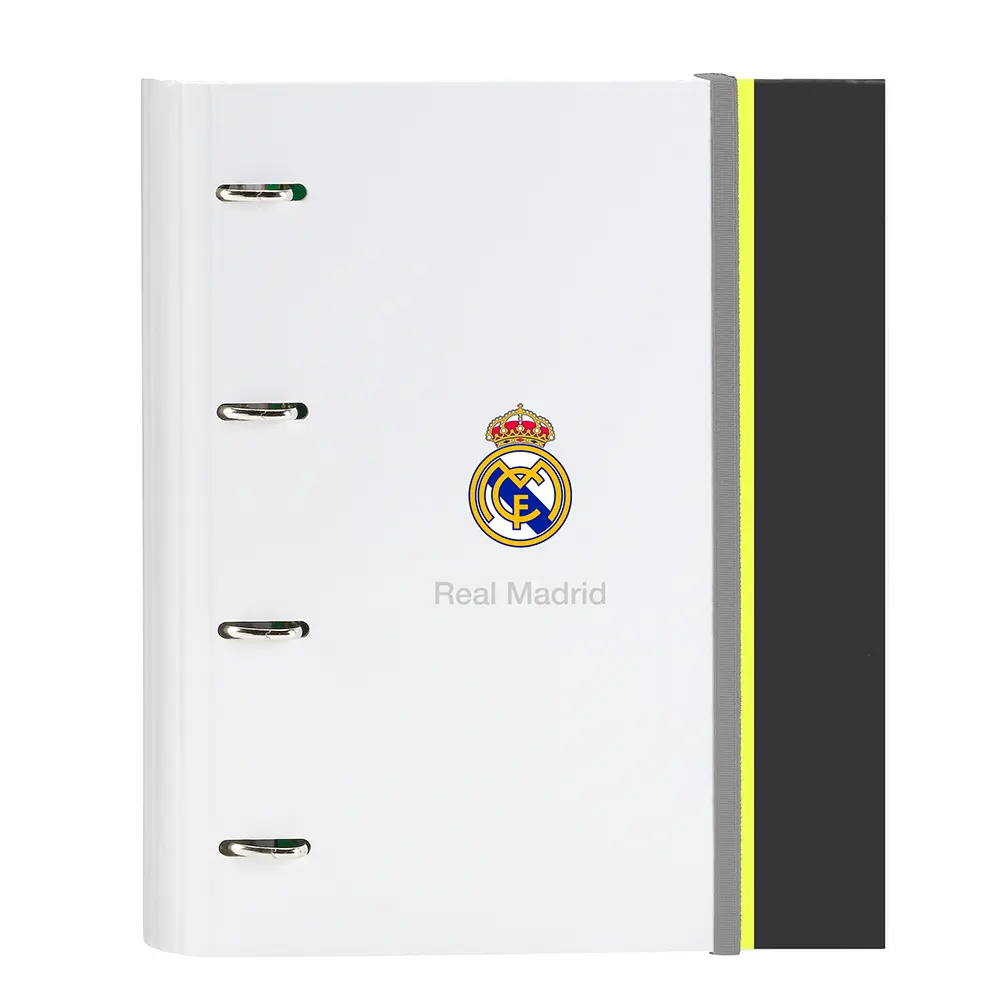 CARPETA DE 4 ANILLAS 35MM CON RECAMBIO REAL MADRID – EQUIPACIÓN 25/26