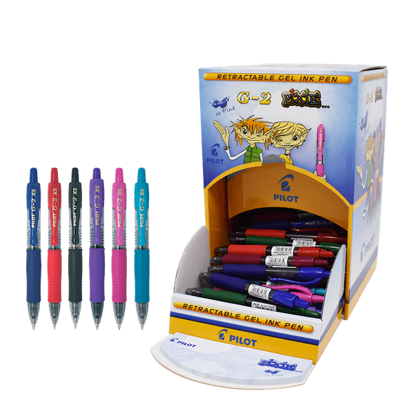 BOLÍGRAFO PILOT G-2 PIXIE EXPOSITOR