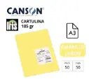 CARTULINA CANSON IRIS A3 AMARILLO LIMON