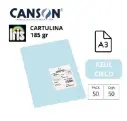CARTULINA CANSON IRIS A3 AZUL CIELO 