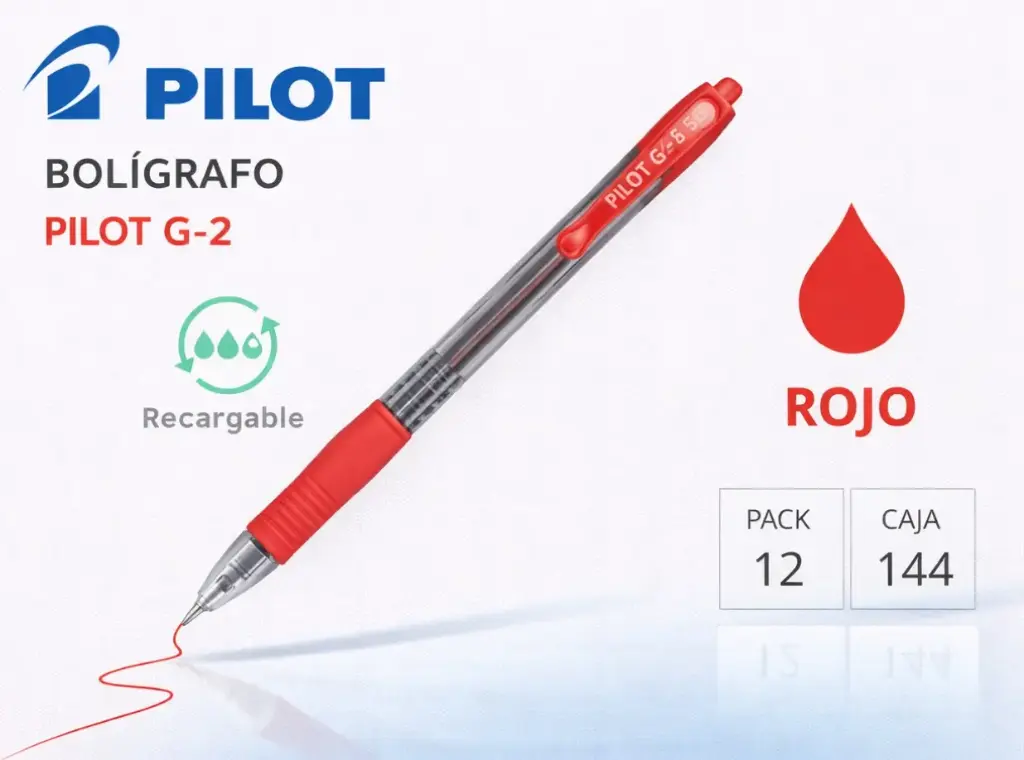 BOLÍGRAFO PILOT G-2 ROJO