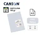 CARTULINA CANSON IRIS A3 GRIS PERLA
