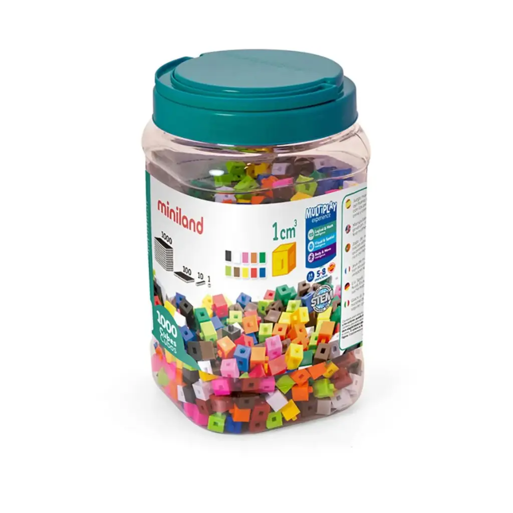 JUEGO MINILAND CUBOS 1CM 1000 PIEZAS