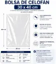 BOLSA DE CELOFÁN 30×40CM 