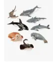 FIGURAS ANIMALES MARINOS  8UD MINILAND