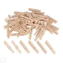 PINZAS DE MADERA NATURAL 72X10 MM (60 UNIDADES) INNSPIRO