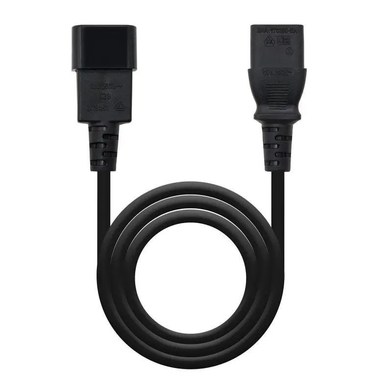 Nanocable Cable alim. CPU, CEE7-M-C13-H, negro, 5m