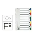 SEPARADORES FOLIO 10 POSICIONES PLASTICO 