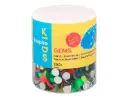 BOTE DE GEMAS DECORATIVAS ACRILICAS 6MM (BOTE 900 UD)
