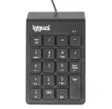 TECLADO NUMÉRICO USB IGGUAL CK-NUM-19T NEGRO