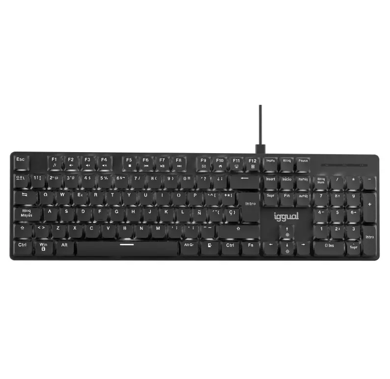 TECLADO MECÁNICO USB IGGUAL CK-MECHA-105T NEGRO
