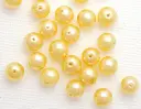 PERLA DE VIDRIO LACADA ORO 6MM 10GR 30UD