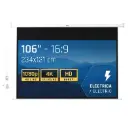 PANTALLA ELÉCTRICA PARA PROYECTOR 16:9 106" IGGUAL PSIPS234 