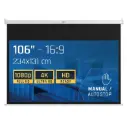PANTALLA MANUAL 16:9 106" 234X131 CM IGGUAL 