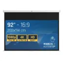 PANTALLA MANUAL 16:9 92" IGGUAL 203x114 CM 
