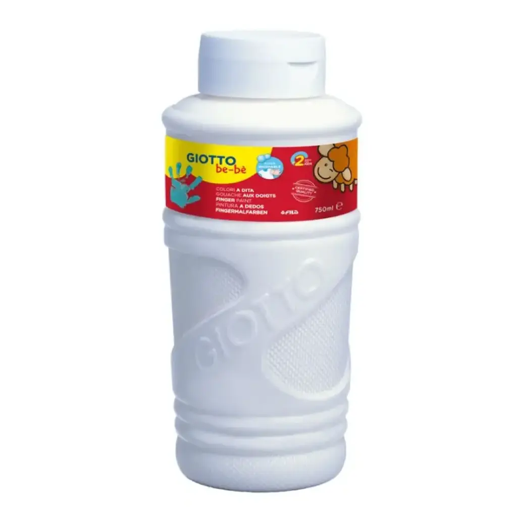 PINTURA GIOTTO DEDOS BE-BE 750ML BLANCO