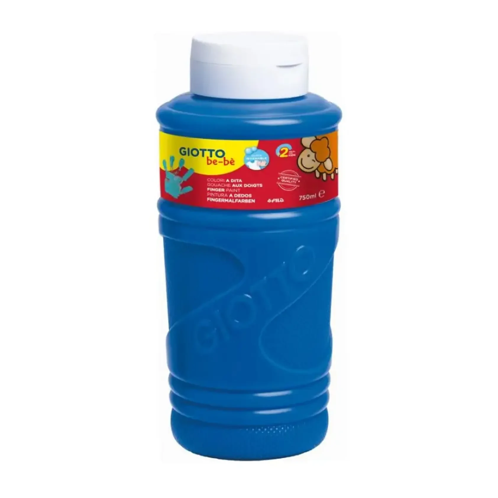 PINTURA GIOTTO DEDOS BE-BE 750ML AZUL CYAN
