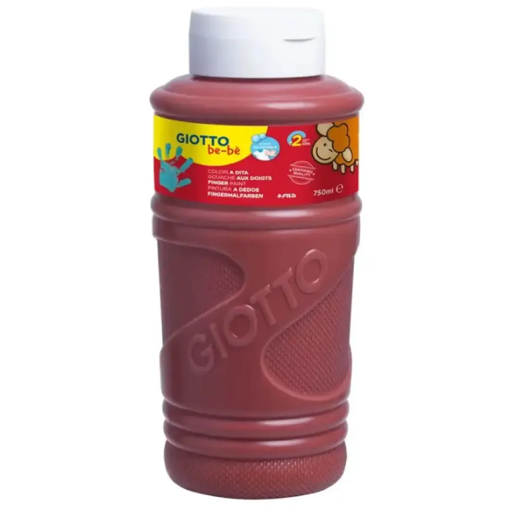 PINTURA GIOTTO DEDOS BE-BE 750ML MARRON