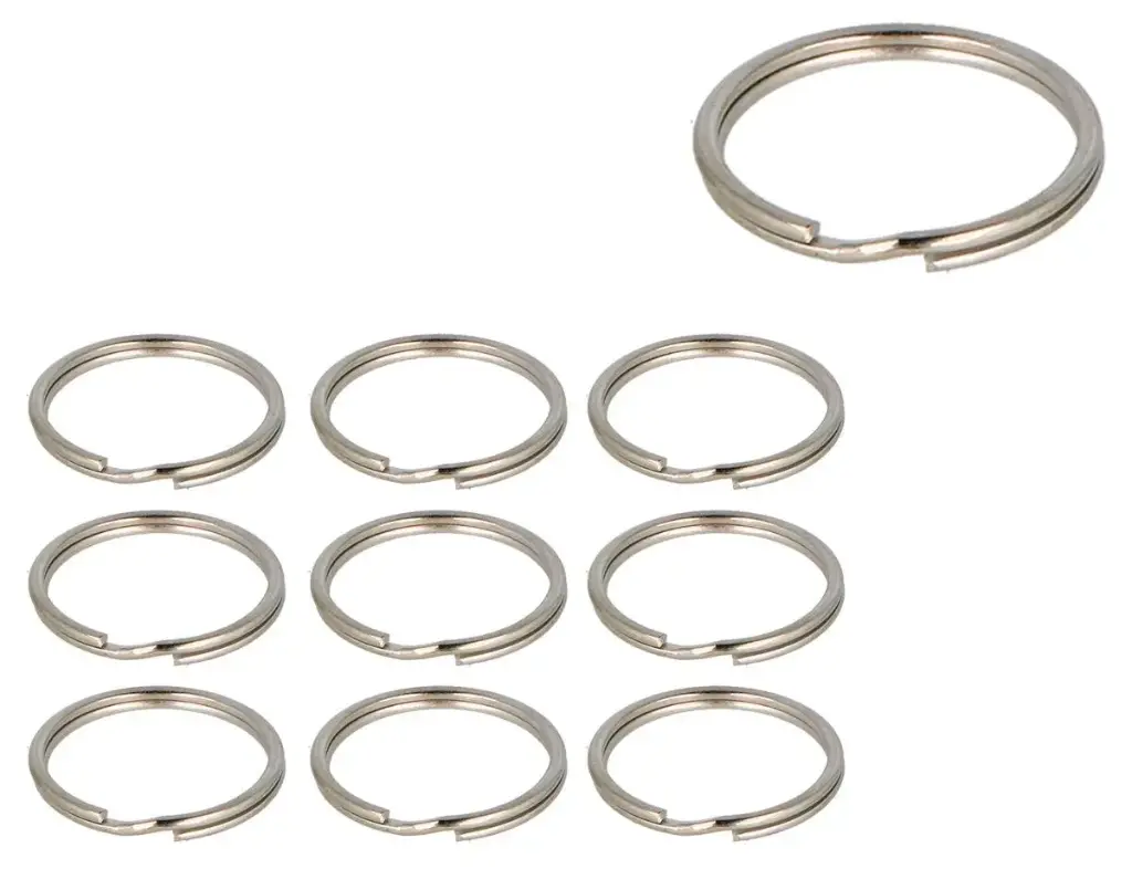 ANILLA DOBLE LLAVERO 25MM 10UD