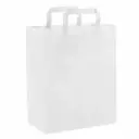 BOLSA PAPEL BLANCO 14+7X24 2B 100UD