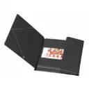 CARPETA SARO GOMAS TRES SOLAPAS PLASTICO 4º COLOR NEGRO