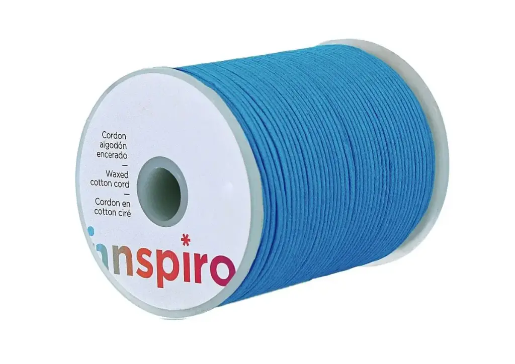 CORDON ENCERADO AZUL TURQUESA 1.5MM.100M 