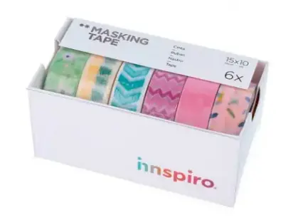 CINTA MASKING TUTTI FRUTTI 6 UNIDADES 