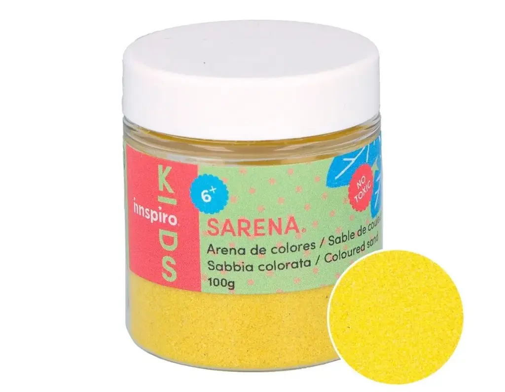 ARENA MANUALIDADES AMARILLO 600GR     