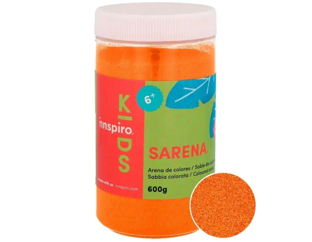 ARENA MANUALIDADES NARANJA 600GR      