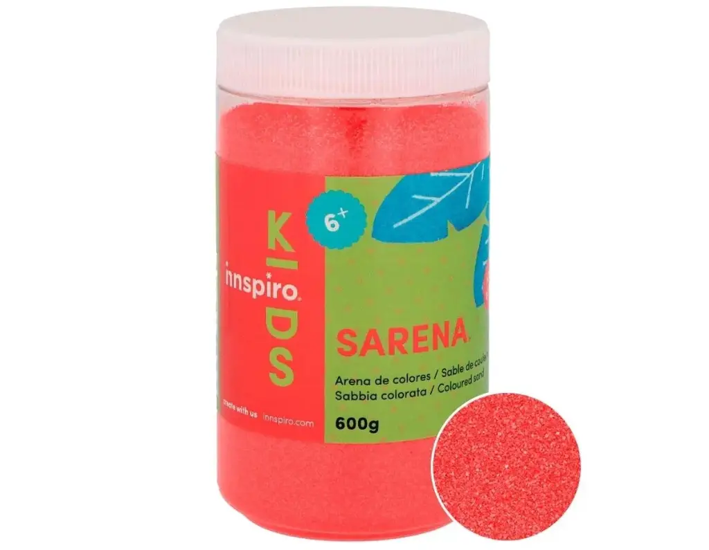 ARENA MANUALIDADES ROJO 600GR       