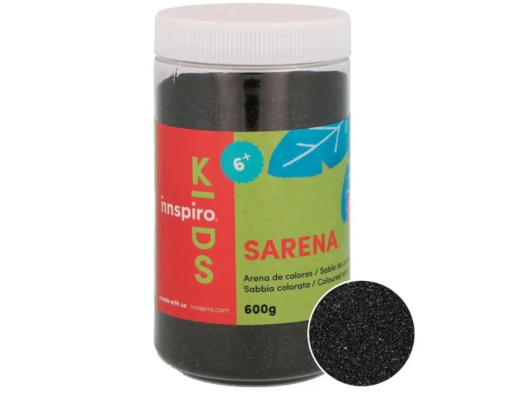 ARENA MANUALIDADES NEGRO 600GR          