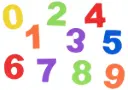 NUMEROS GOMA EVA 120 UNIDADES