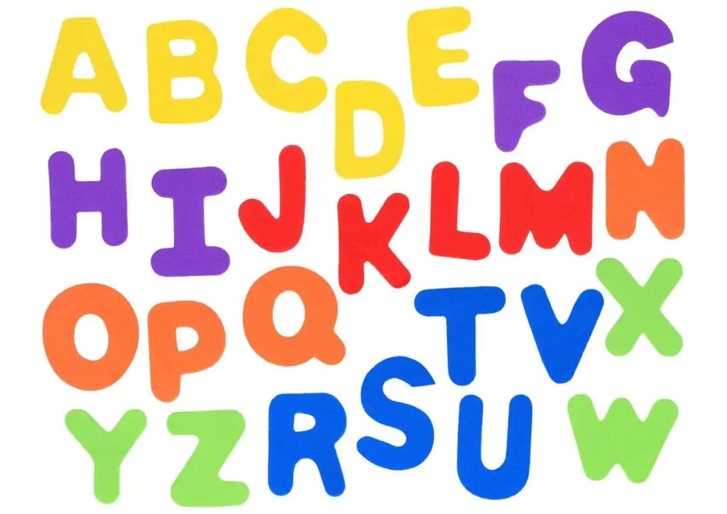 LETRAS MAYUSCULAS GOMA EVA 104 UDS 