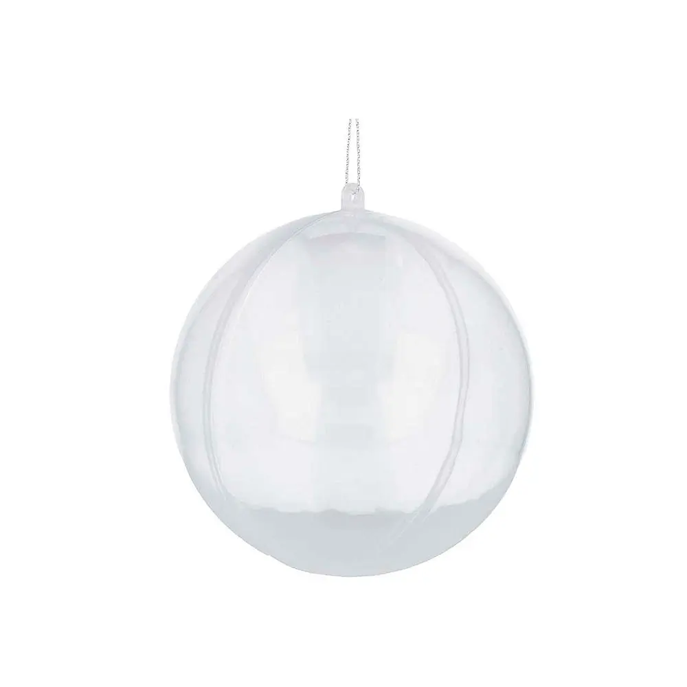 BOLA PLASTICO TRANSPARENTE 10CM