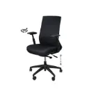 SILLA OFICINA LANCASTER NEGRO - SOMCASA