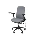 SILLA OFICINA LANCASTER GRIS - SOMCASA