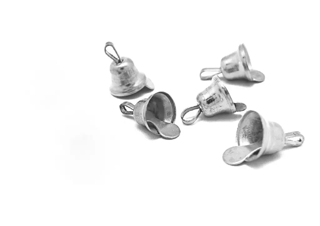 CAMPANILLA COLOR PLATA 12 MM BOLSA 20 UNIDADES 