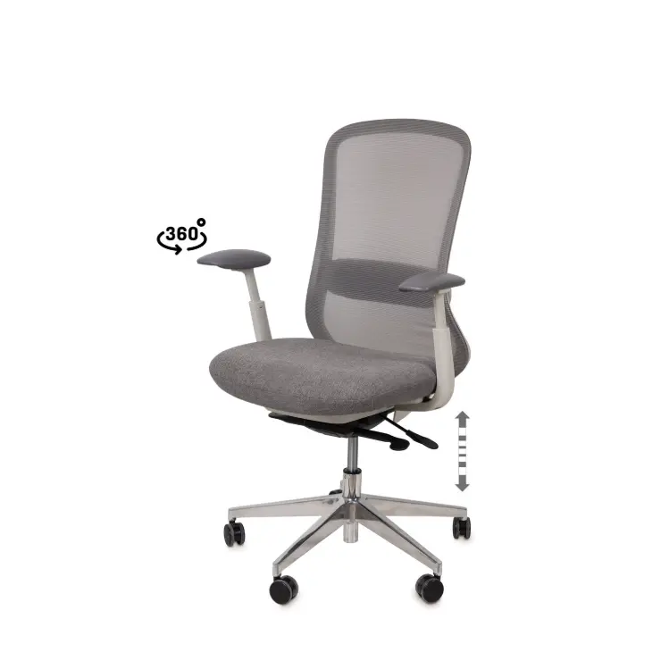 SILLA OFICINA EMORY GRIS - SOMCASA