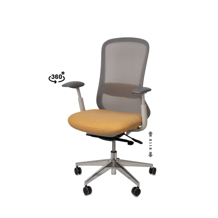  SILLA OFICINA EMORY MOSTAZA - SOMCASA