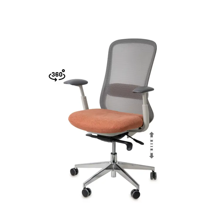 SILLA OFICINA EMORY TERRACOTA - SOMCASA