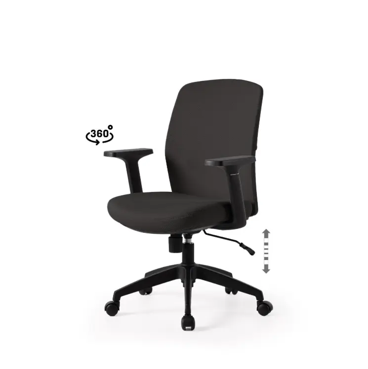 SILLA OFICINA MARYLAND NEGRO - SOMCASA