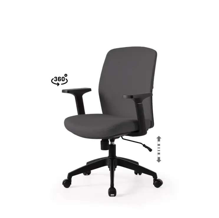 SILLA OFICINA MARYLAND GRIS - SOMCASA