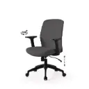 SILLA OFICINA MARYLAND GRIS - SOMCASA