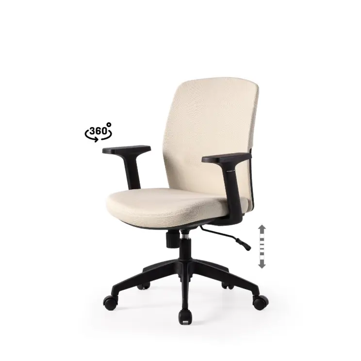 SILLA OFICINA MARYLAND BEIGE- SOMCASA