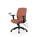 SILLA OFICINA MARYLAND TERRACOTA - SOMCASA