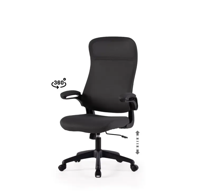 SILLA OFICINA SORBONNE NEGRO - SOMCASA