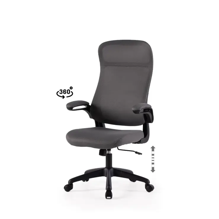SILLA OFICINA SORBONNE GRIS - SOMCASA