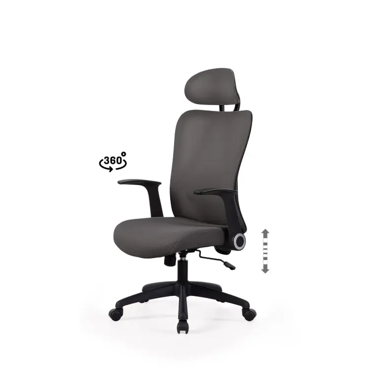 SILLA OFICINA MONTREAL GRIS - SOMCASA 